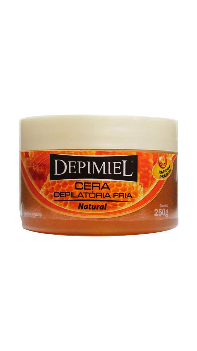CERA DEPILATORIA FRIA NATURAL 250G -DEPIMIEL INVILA - Tudo para unhas em gel
