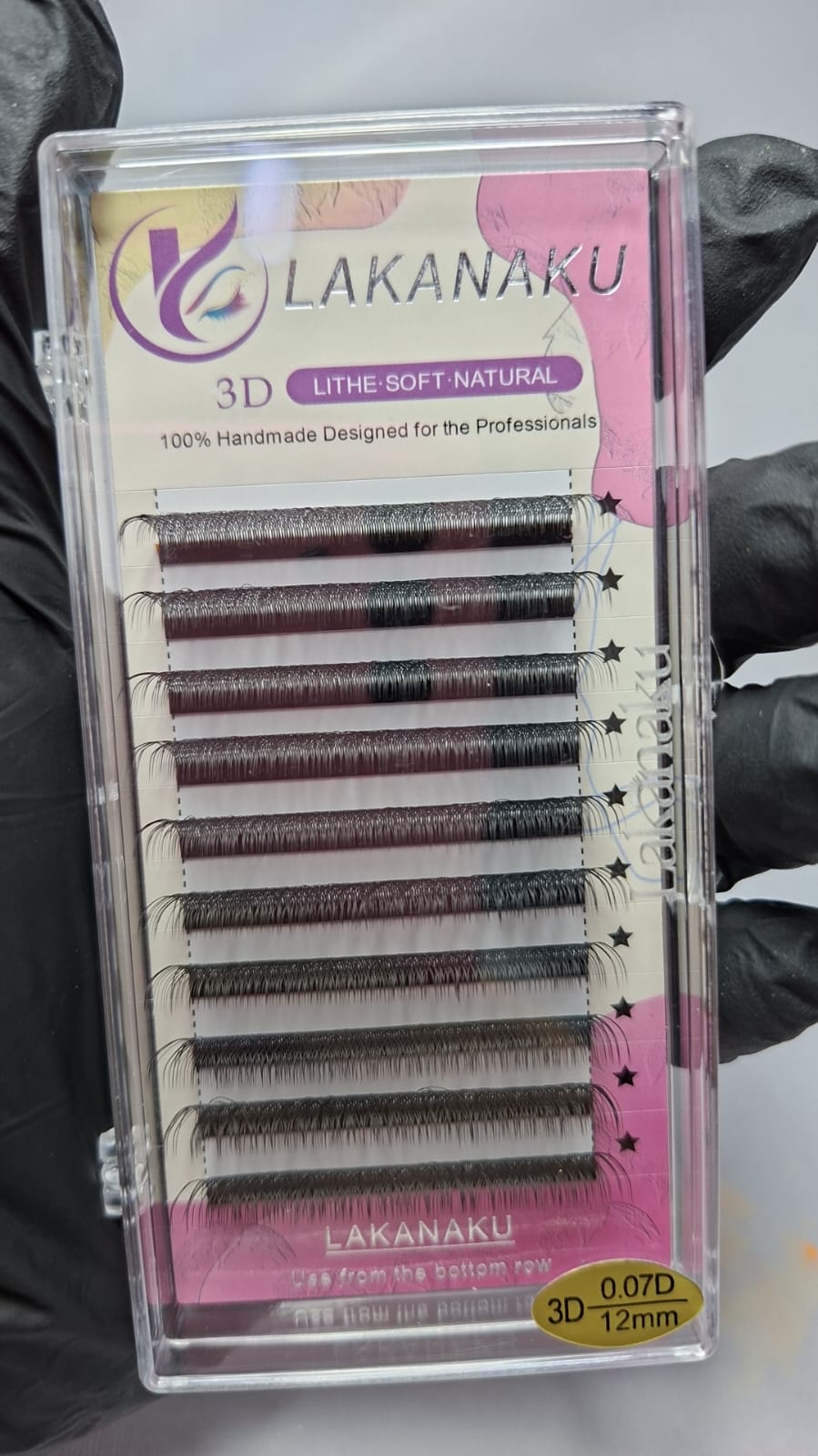CILIOS LAKANAKU 3D 0.07D 12mm INVILA - Tudo para unhas em gel
