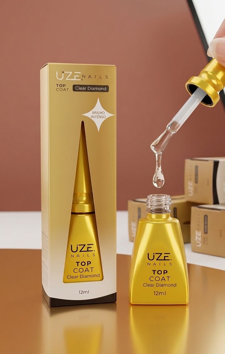TOP COAT CLEAR DIAMOND 12ML – UZE NAILS