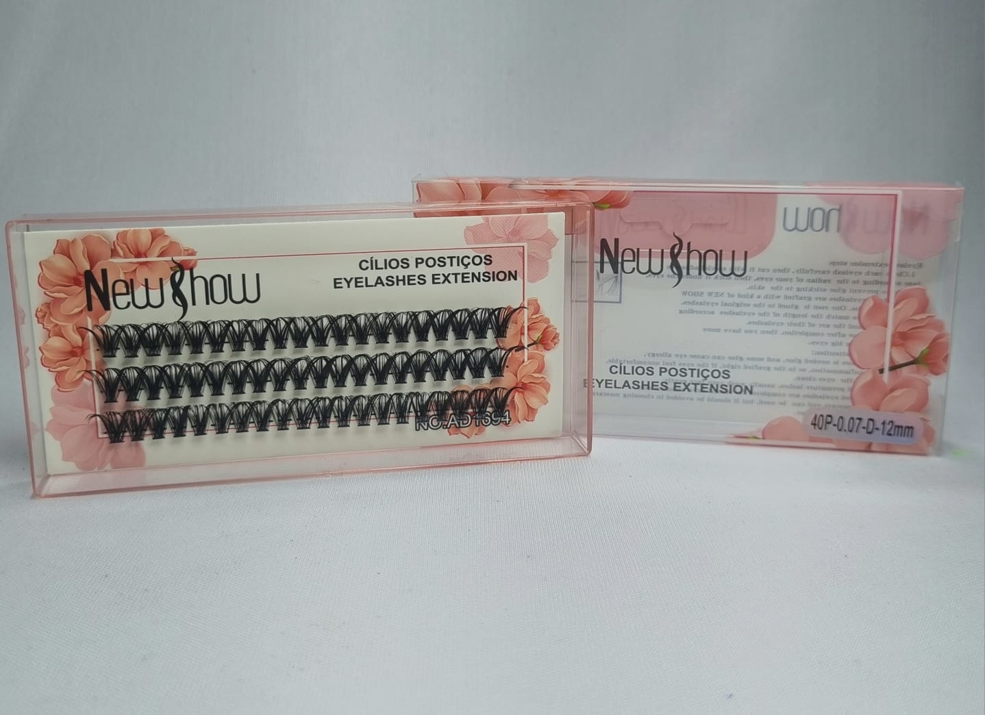 CÍLIOS NEW SHOW 40P 0.07D- 12MM INVILA - Tudo para unhas em gel