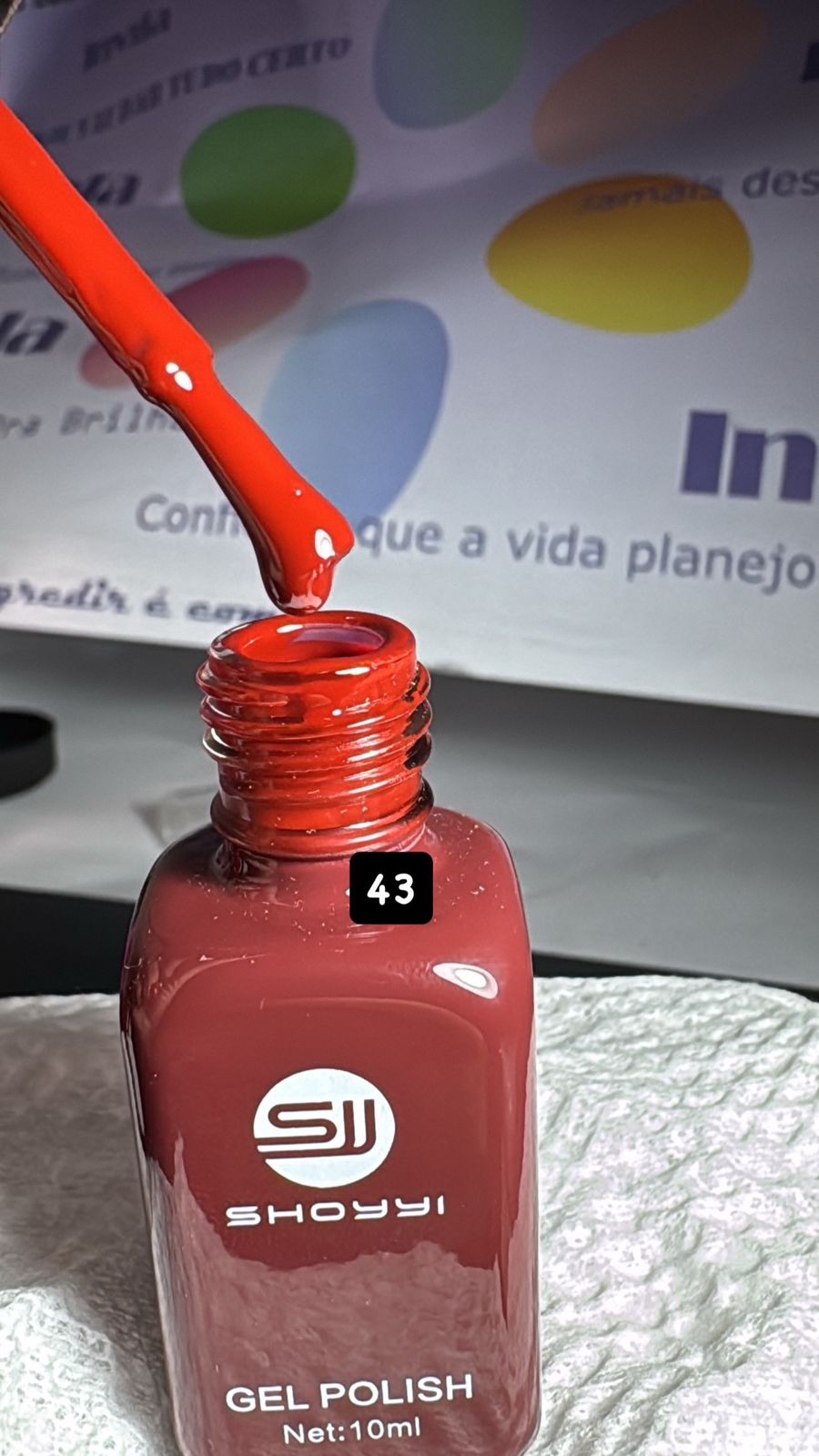 ESMALTE SHOYYI GEL POLISH 10 Ml- 43 INVILA - Tudo para unhas em gel
