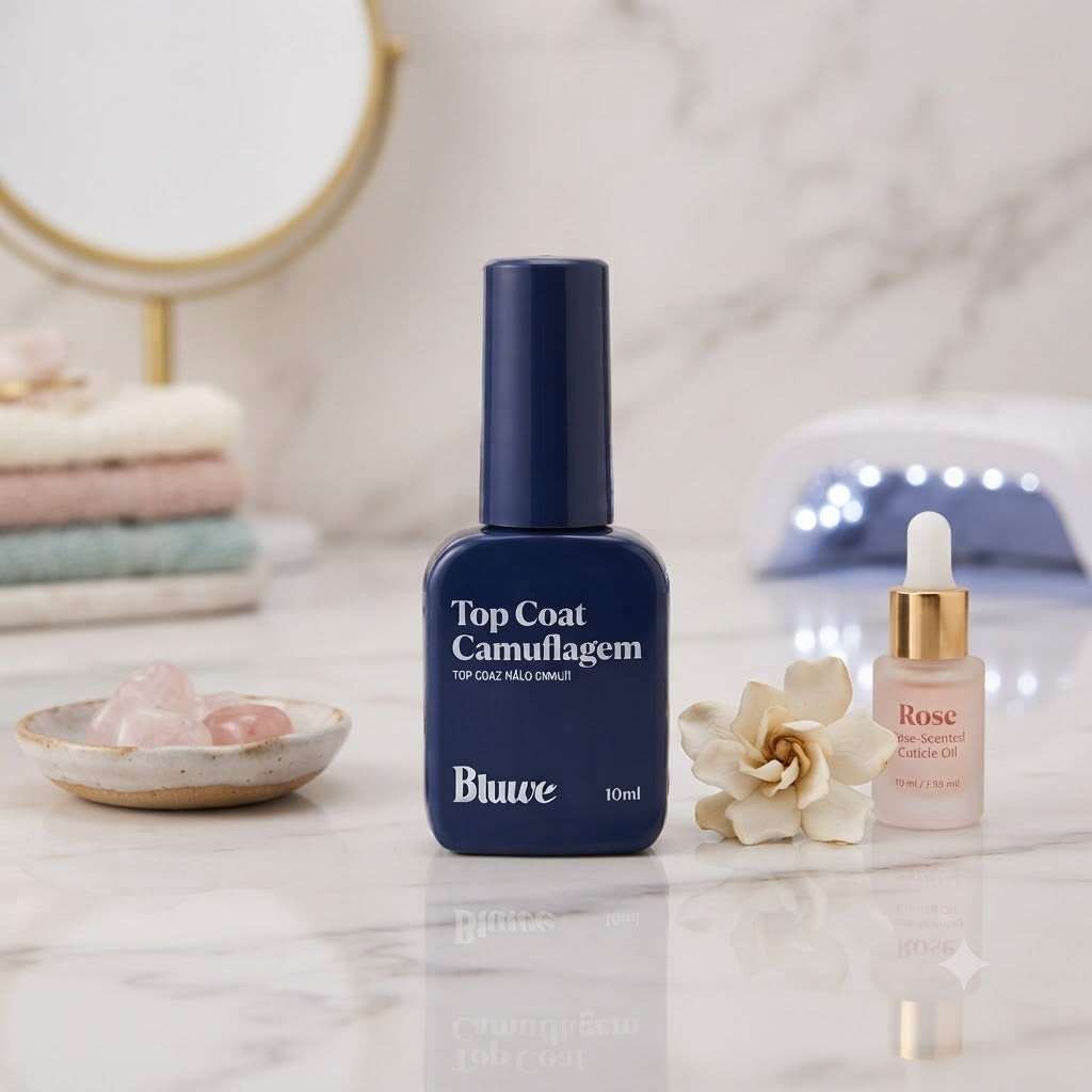 TOP COAT CAMUFLAGEM UNIVERSAL BEGE 11ML  - BLUWE