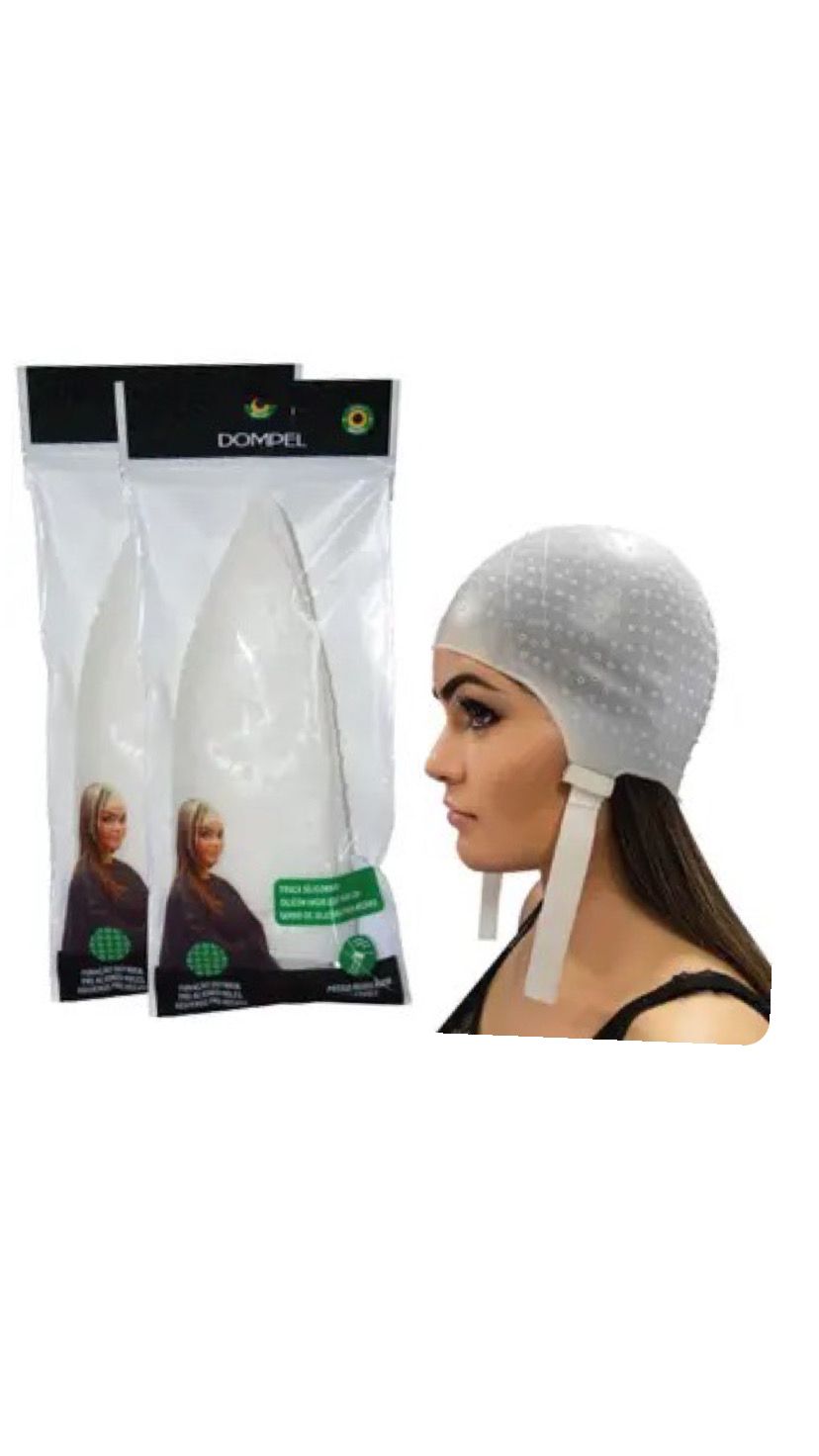 TOUCA SILICONADA BRANCA 1UND -DOMPEL INVILA - Tudo para unhas em gel