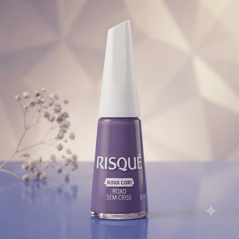 ESMALTE RISQUE 8ML ROXO SEM CRISE