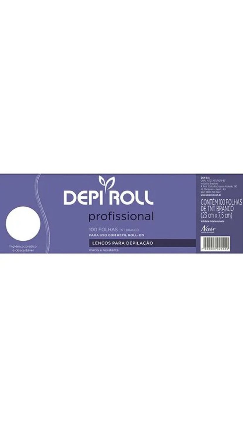LENÇOS PARA DEPILAÇÃO  100 FOLHAS  - DEPI ROLL INVILA - Tudo para unhas em gel