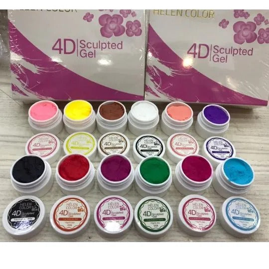 GEL HELLEN COLOR 4D INVILA - Tudo para unhas em gel