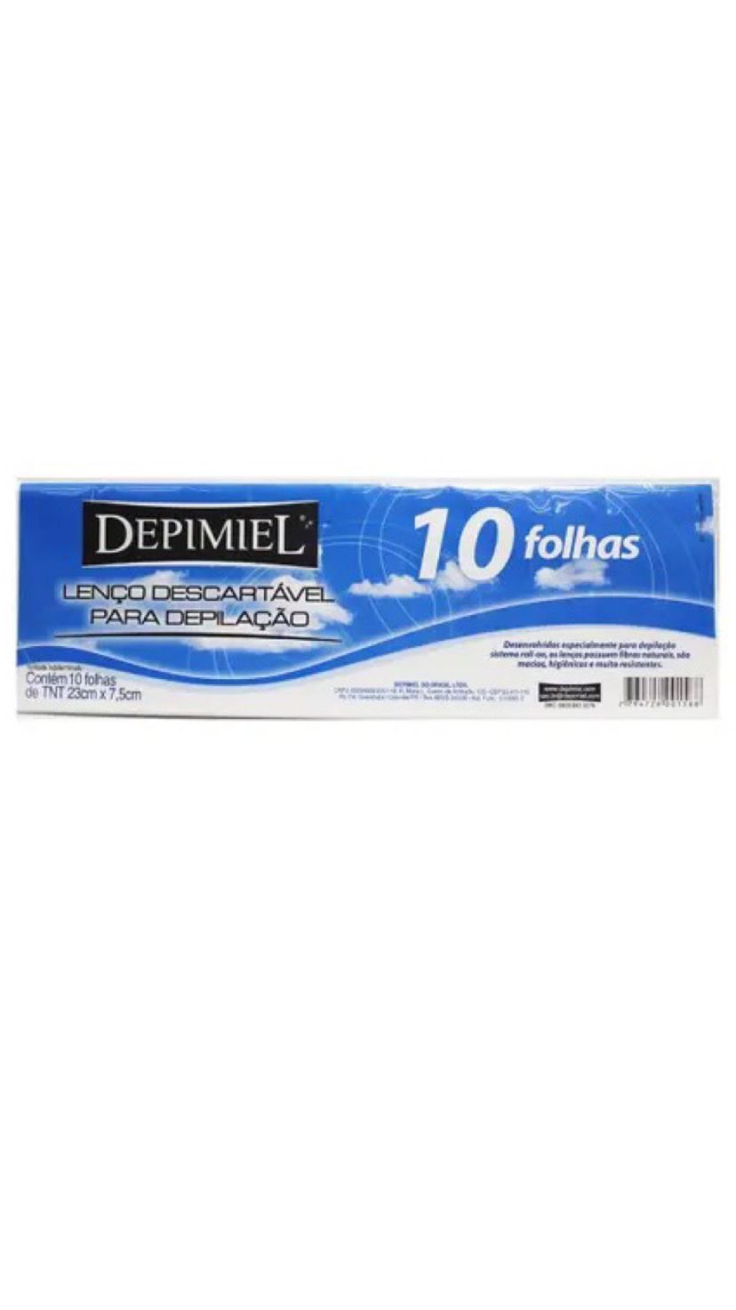 LENÇO DESC PARA DEPILACAO 10 FOLHAS -DEPIMIEL INVILA - Tudo para unhas em gel