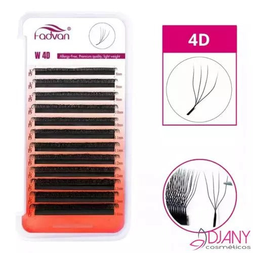 CÍLIO FADVAN LASHES 4DW 0.07D MIX 8-14mm INVILA - Tudo para unhas em gel