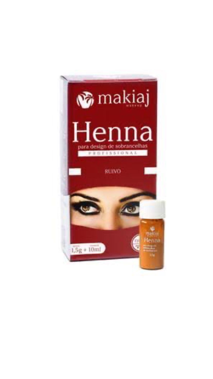 HENNA 1,5G   RUIVO - MAKIAJ INVILA - Tudo para unhas em gel