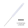 CAIXA DE AGULHA 5 PONTAS LINEAR ROSCA DERMOMAG 10und INVILA - Tudo para unhas em gel