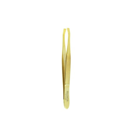 PINÇA PARA SOBRANCELHA T-5014-GD DILCINTIA- DOURADA INVILA - Tudo para unhas em gel