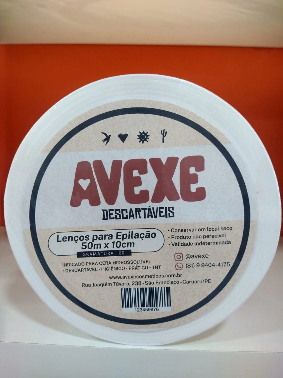 LENÇO EPILAÇÃO 50m x 10cm- AVEXE INVILA - Tudo para unhas em gel