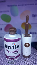 ESMALTE EM GEL CAMADA ÚNICA MARROM 01 12ML -INVILA INVILA - Tudo para unhas em gel