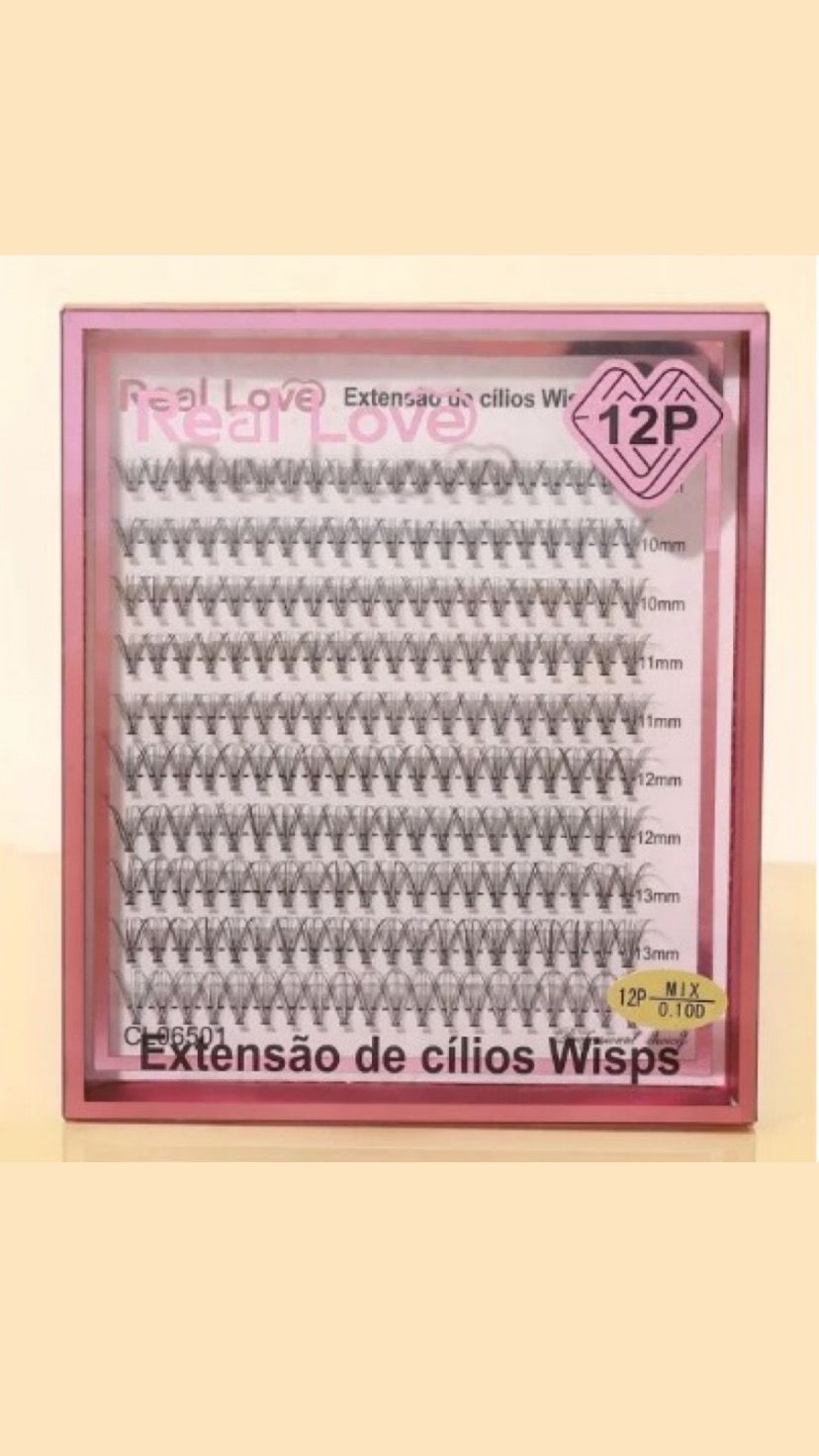 ESTENSÃO DE CILIOS REAL LOVE 0.10 MIX 9/14MM INVILA - Tudo para unhas em gel