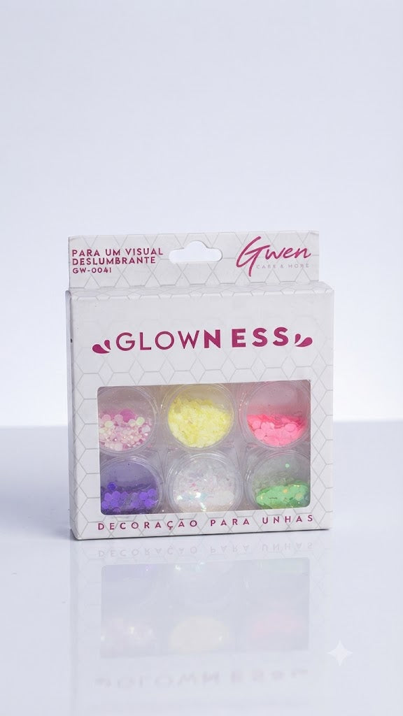DECORAÇAO PARA UNHAS 6UNIDADES - GLOW NAILS