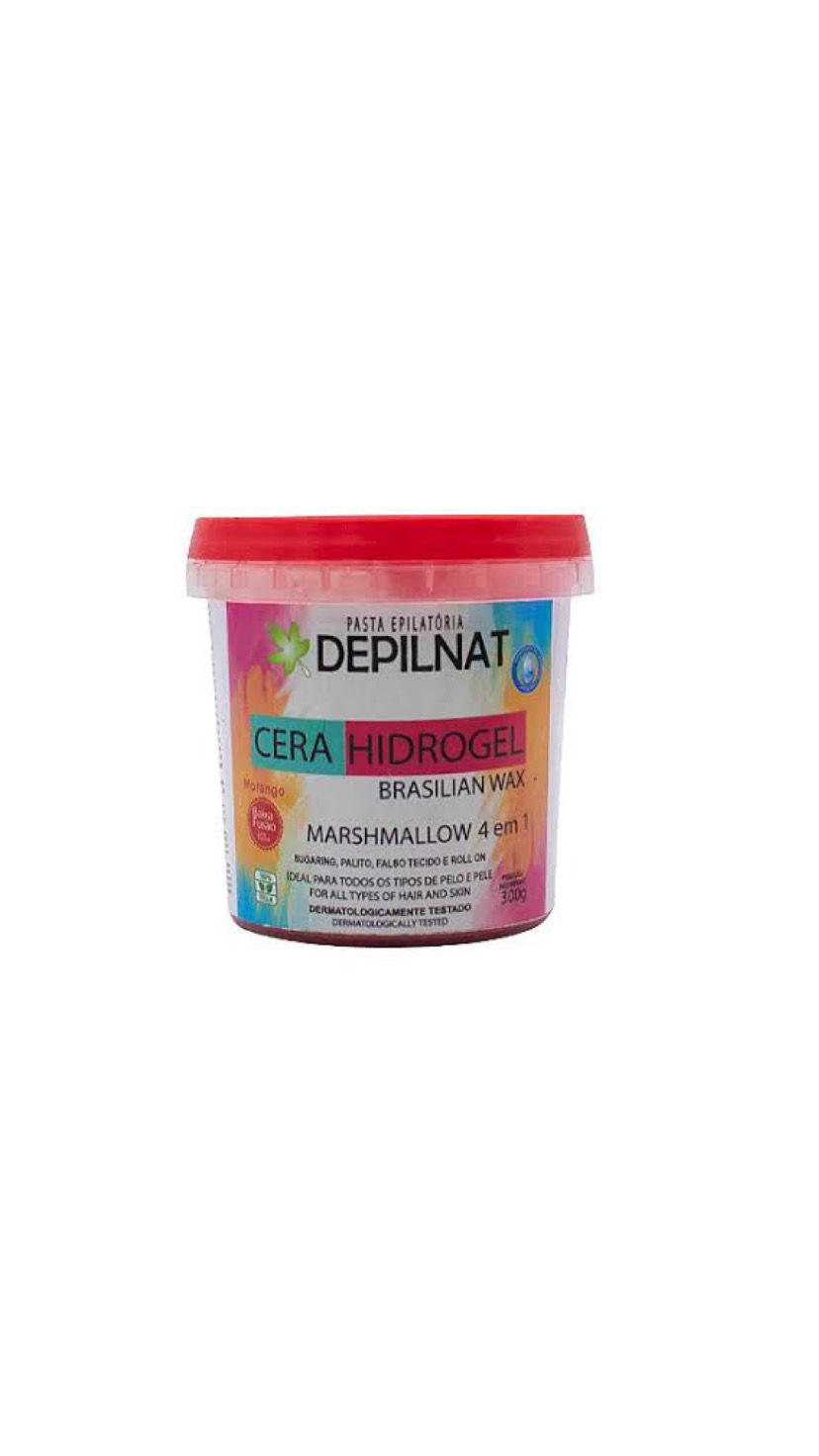 CERA HIDROGEL MORANGO 300G -DEPILNAT INVILA - Tudo para unhas em gel