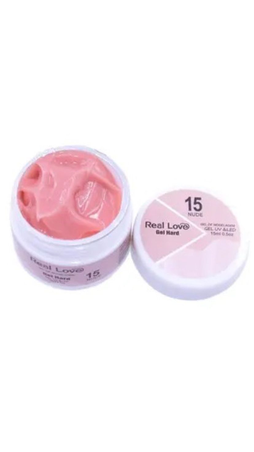 GEL HARD 15 NUDE 15ML – REAL LOVE INVILA - Tudo para unhas em gel