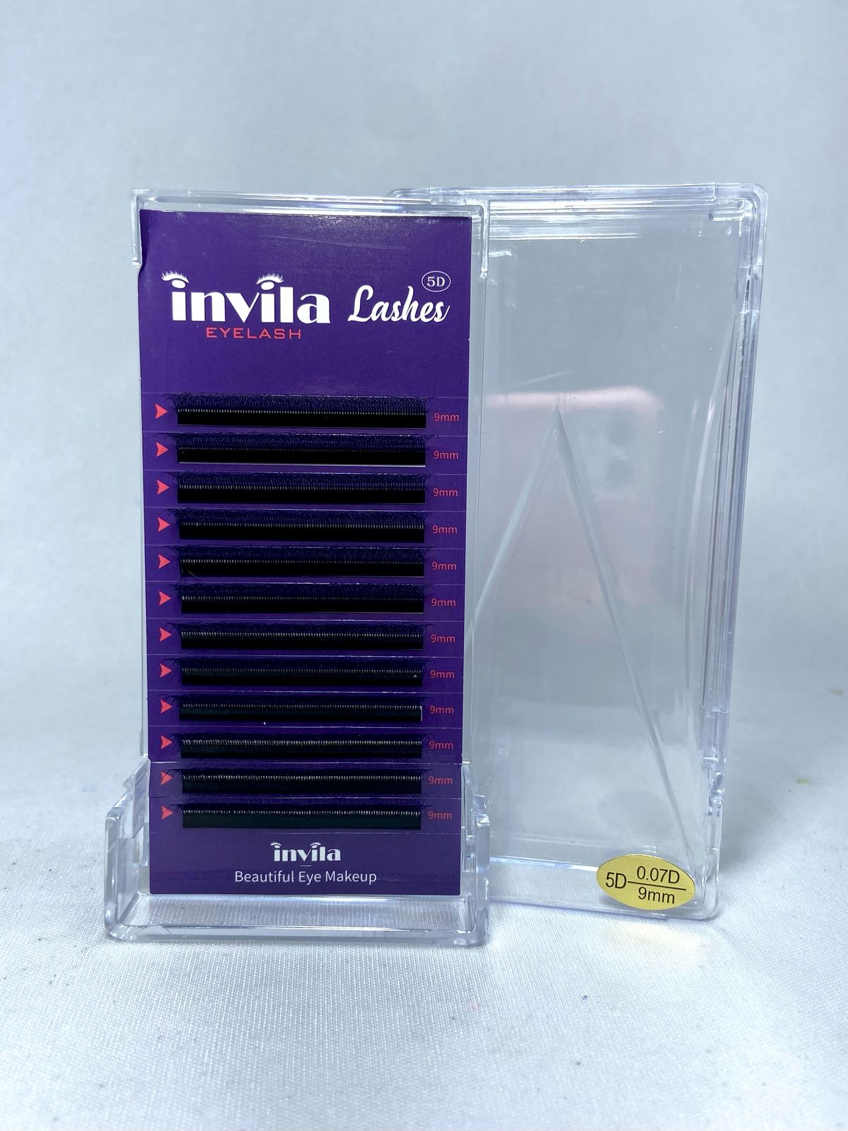 CÍLIOS 5D 0.07D INVILA- 9mm INVILA - Tudo para unhas em gel