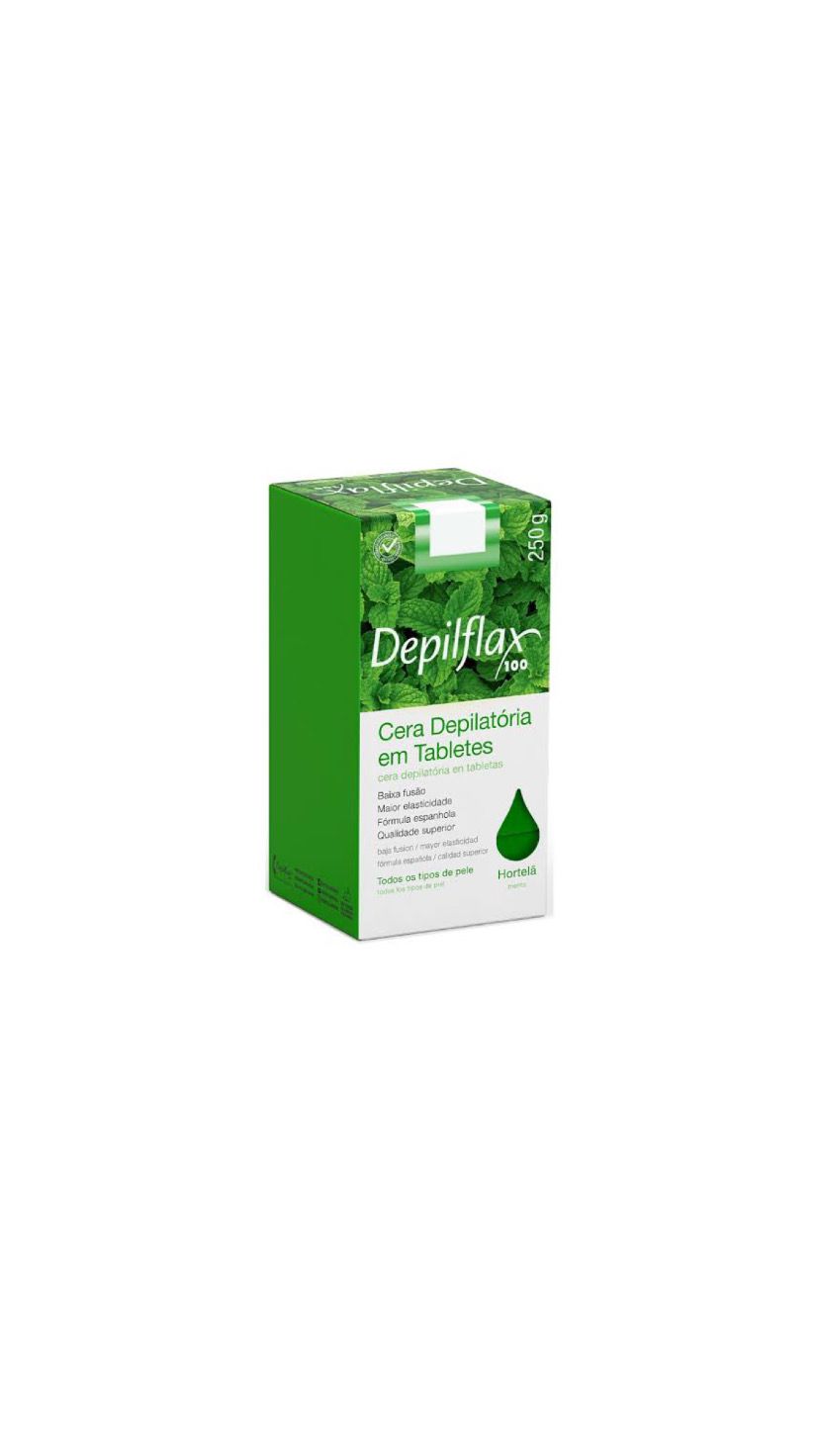 CERA DEPILATORIA EM TABLETES HORTELA 250G -DEPILFLAX INVILA - Tudo para unhas em gel