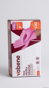 LUVAS NITRÍLICA ROSA P 100 UND - VABENE