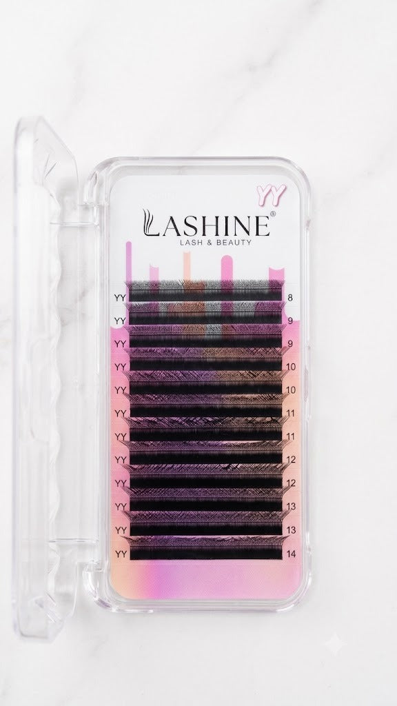 CÍLIOS YY 0.07M MIX 8–14MM - LASHINE
