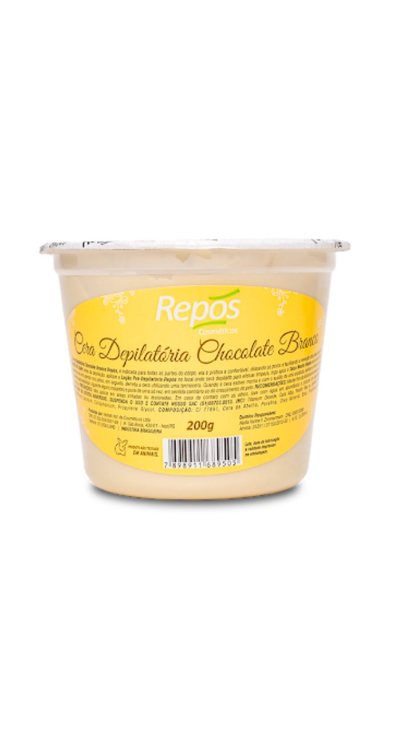 CERA DEPILATORIA CHOCOLATE BRANCO 200G -REPOS INVILA - Tudo para unhas em gel