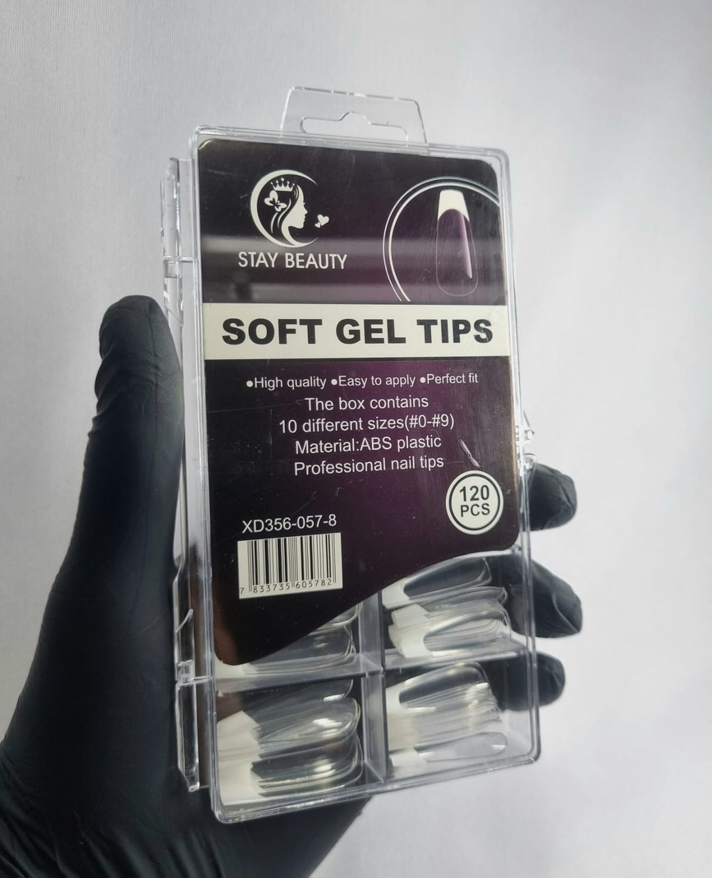 SOFT GEL TIPS BAILARINA STAY BEAUTY 120PÇS- BRANCA INVILA - Tudo para unhas em gel