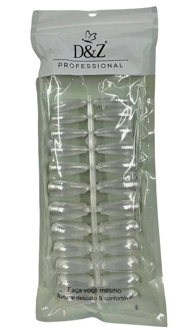 POSTIÇA TRANSPARENTE SAQUINHO D&Z- 120UND INVILA - Tudo para unhas em gel