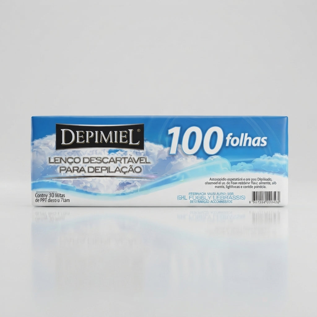 LENCO DESC PARA DEPILACAO DEPIMIEL 100 FOLHAS