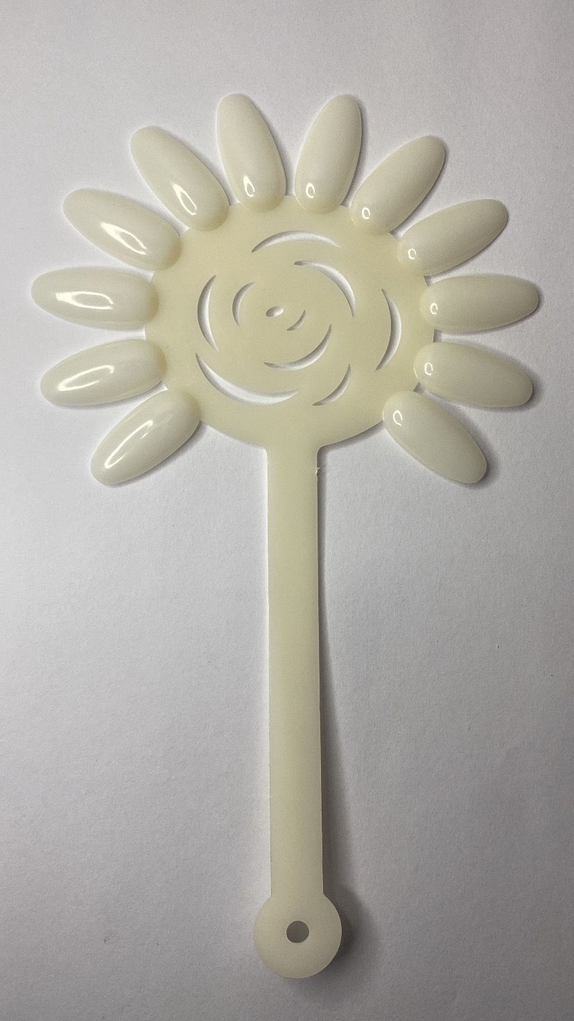 MOSTRUÁRIO DE ESMALTE FORMATO DE FLOR LEITOSO 6UND INVILA - Tudo para unhas em gel