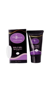 POLY GEL BRANCO 45G - PIU BELLA INVILA - Tudo para unhas em gel