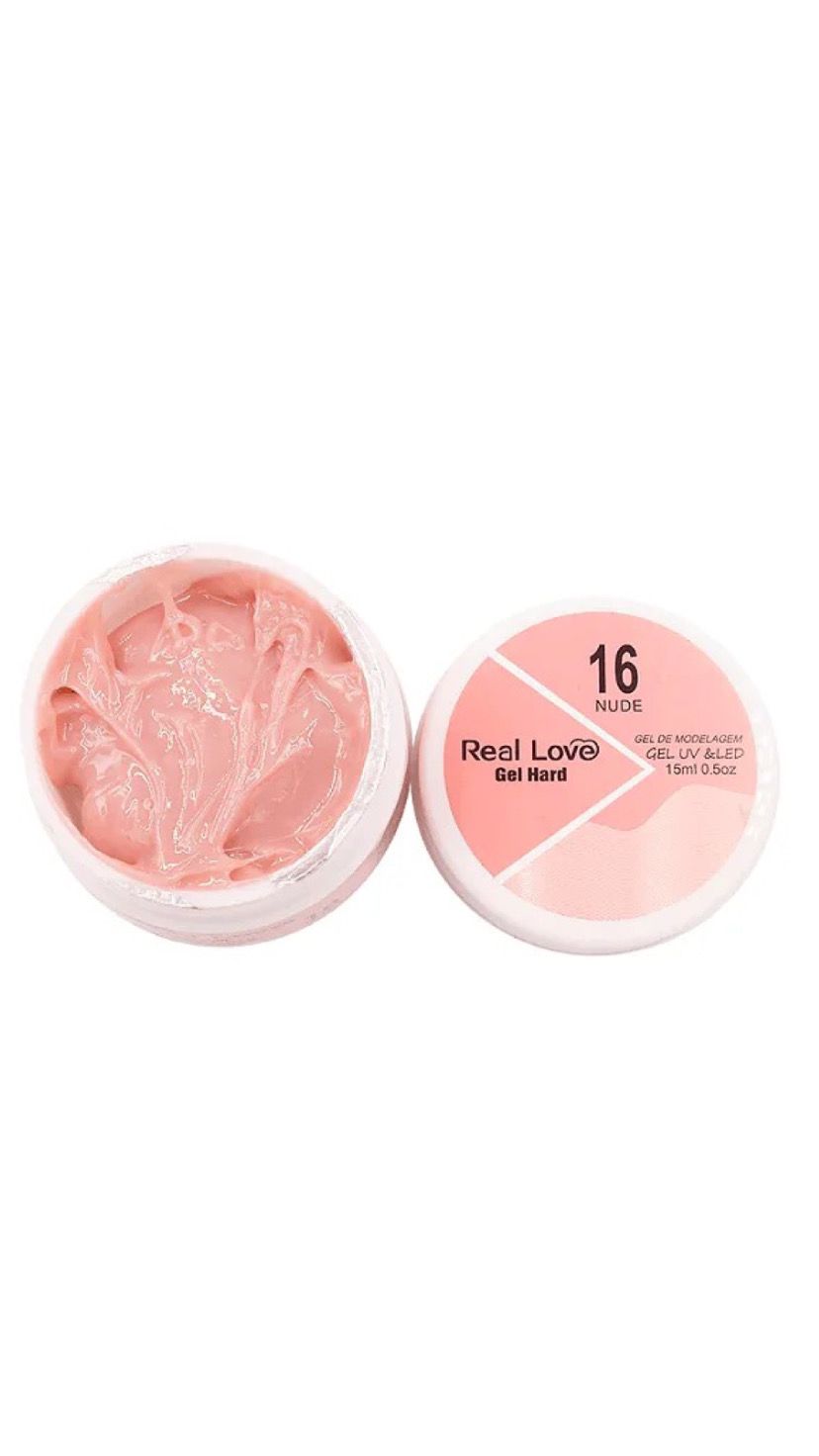 GEL  HARD  NUDE 16 15ML – REAL LOVE INVILA - Tudo para unhas em gel