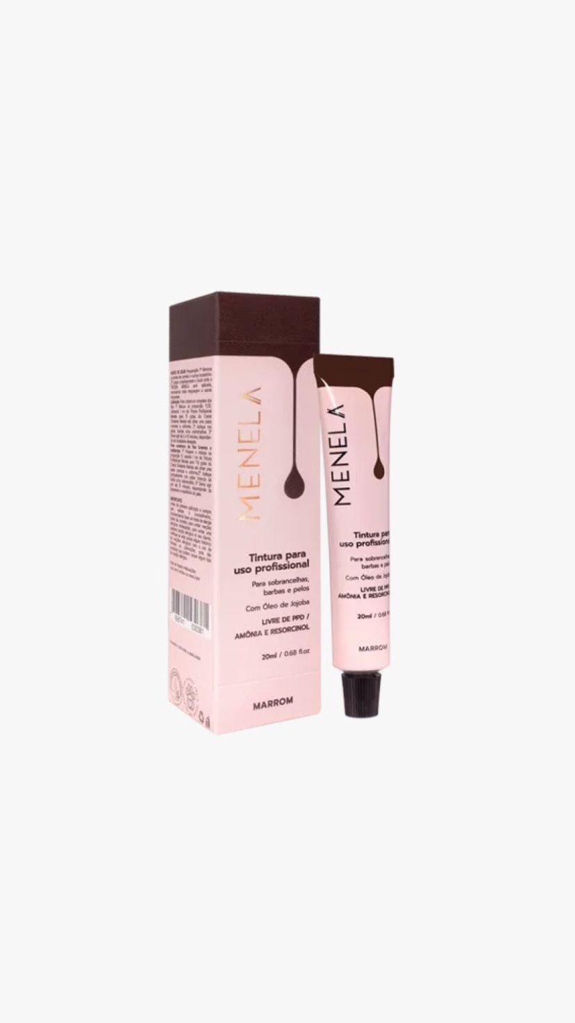 TINTURA MENELA MARROM 20ML INVILA - Tudo para unhas em gel