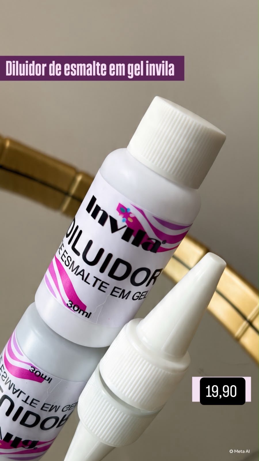 DILUIDOR DE ESMALTE EM GEL INVILA 30ML