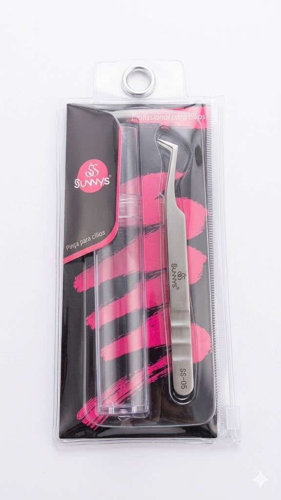 PINÇA PARA CÍLIOS CURVADA SS-05 - SUNNYS