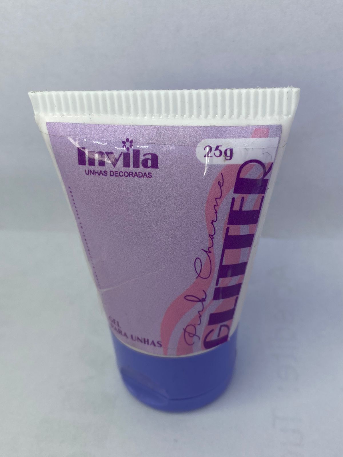 BISNAGAS PINK CHARME GLTTER 25G -INVILA INVILA - Tudo para unhas em gel