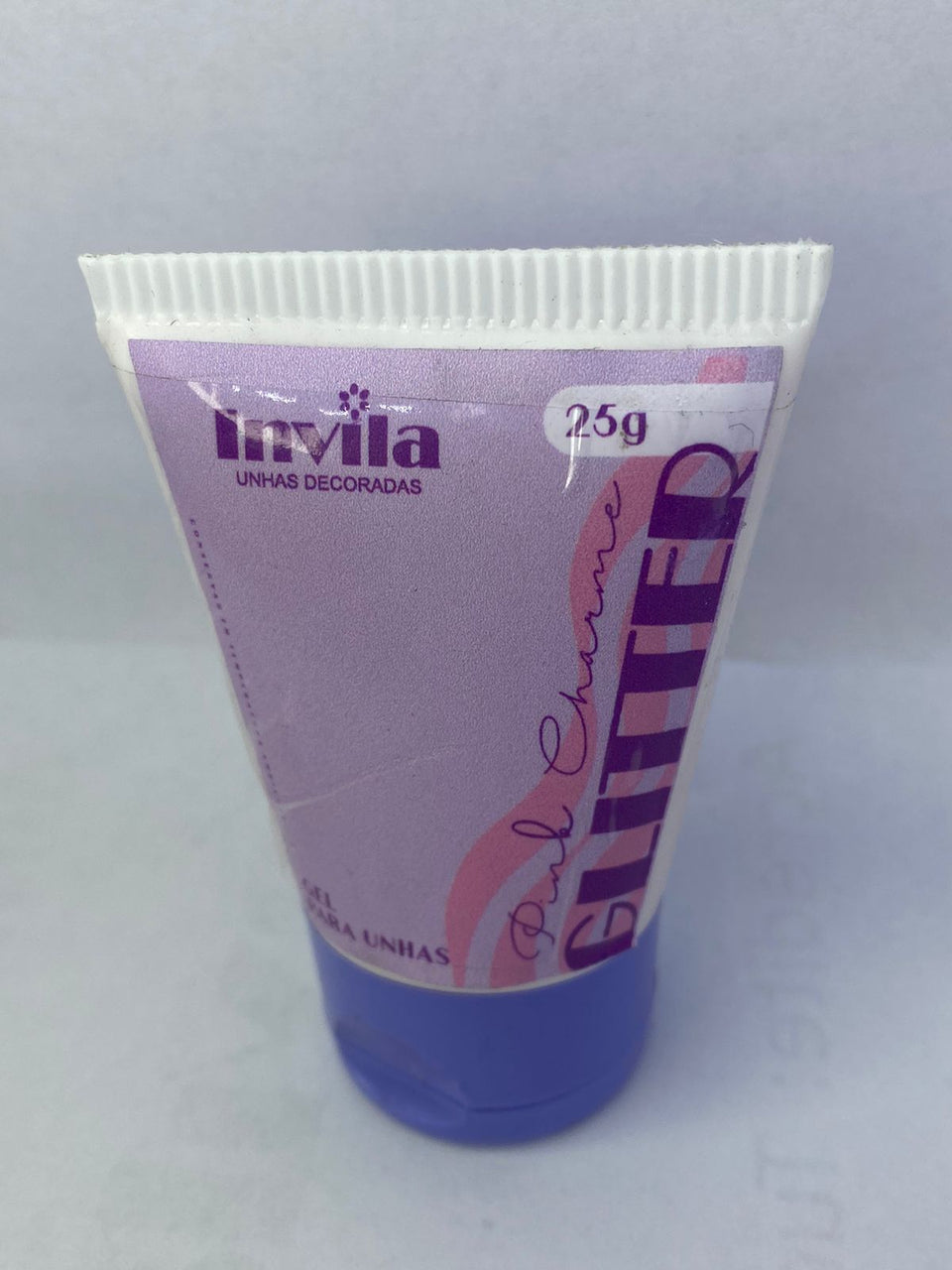 BISNAGAS PINK CHARME GLTTER 25G -INVILA INVILA - Tudo para unhas em gel