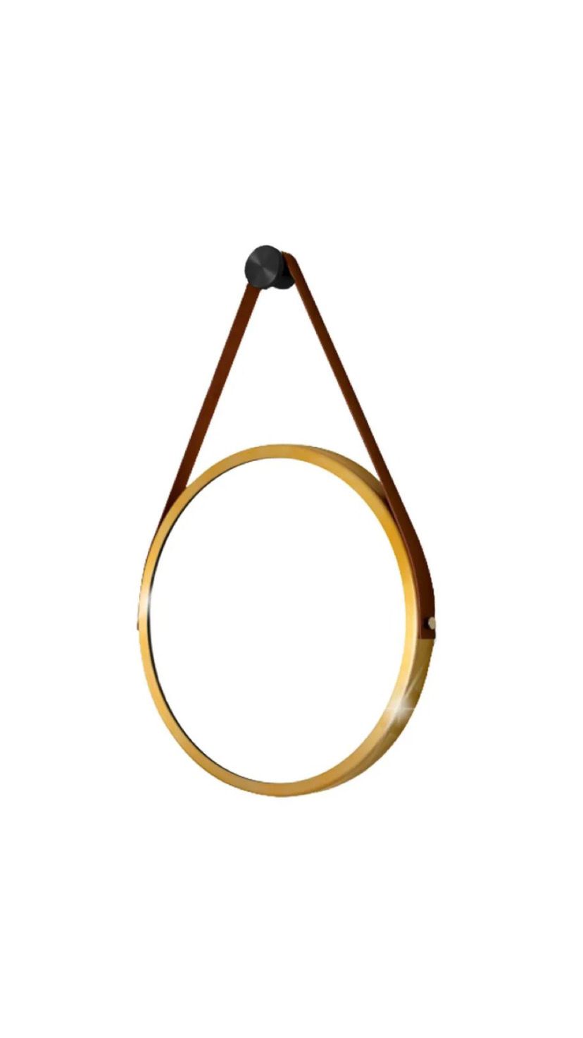 ESPELHO COM ALÇA AMIGOLD 30CMX30CM X 2.3CM  DOURADO INVILA - Tudo para unhas em gel