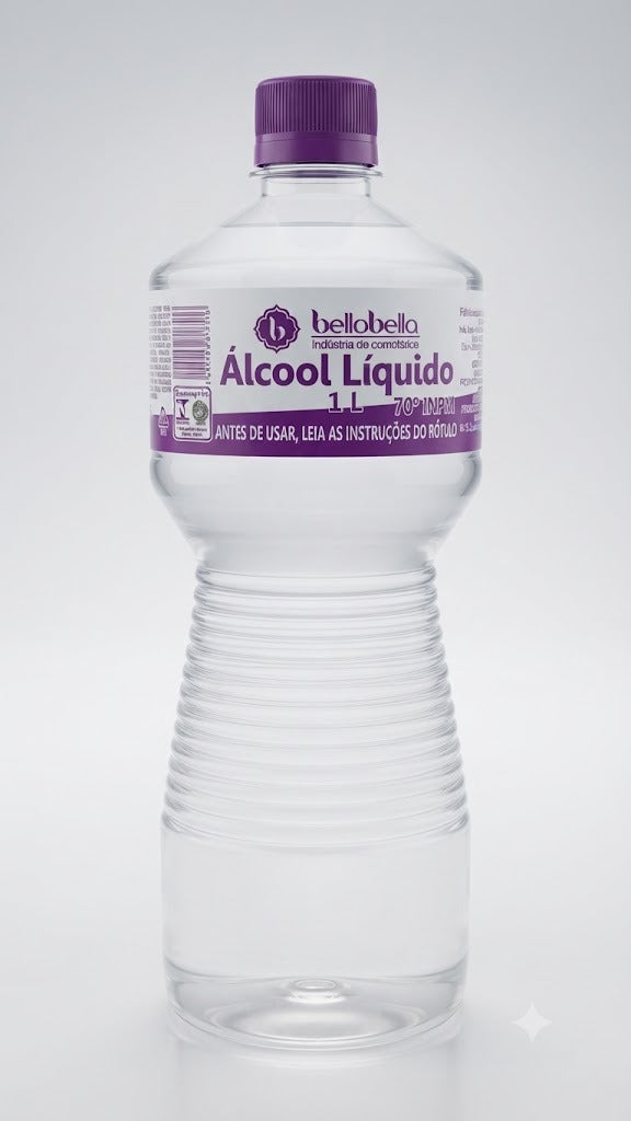 ALCOL 70 LIQUIDO 1L INPM - BELLOBELLA