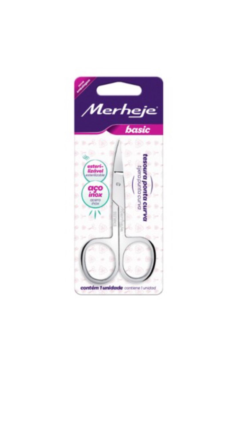 TESOURA  ACO INOX -MERHEJE INVILA - Tudo para unhas em gel