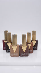 KIT ESMALTE EM GEL COLEÇAO MARROM INTENSO 12ML  - FAN NAILS