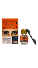 HENNA CASTANHO ESCURO 3,0G –DELLA&DELLE INVILA - Tudo para unhas em gel