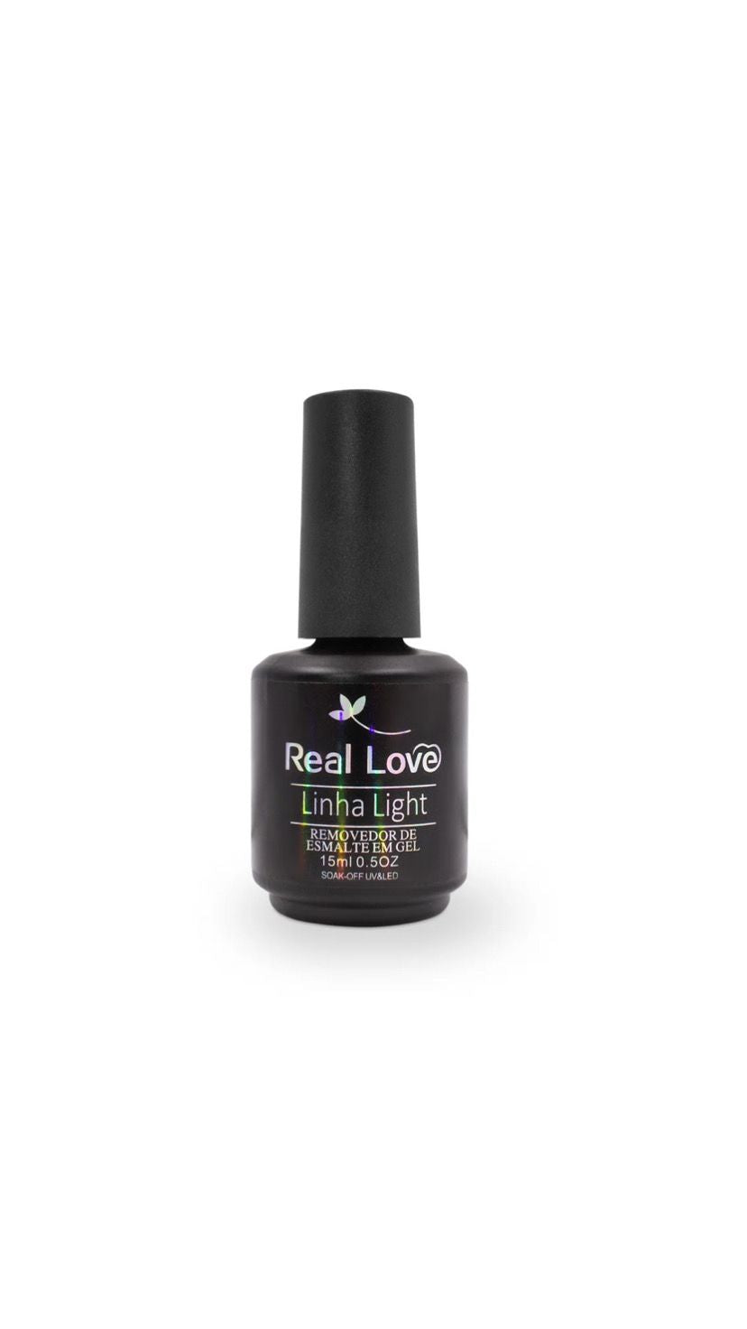 REMOVEDOR DE ESMALTE EM GEL 15ML -REAL LOVE INVILA - Tudo para unhas em gel