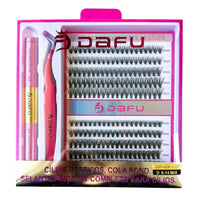 KIT TUFINHO DE CILIOS DAFU DF107-FF75 20P+30P-0.07D 9-14MIX (C/PINCA+COLA+SELANTE)