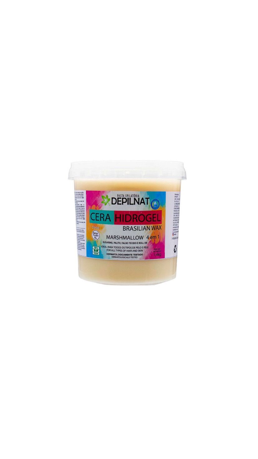 CERA HIDROGEL DE COCO 300G  -DEPILNAT INVILA - Tudo para unhas em gel