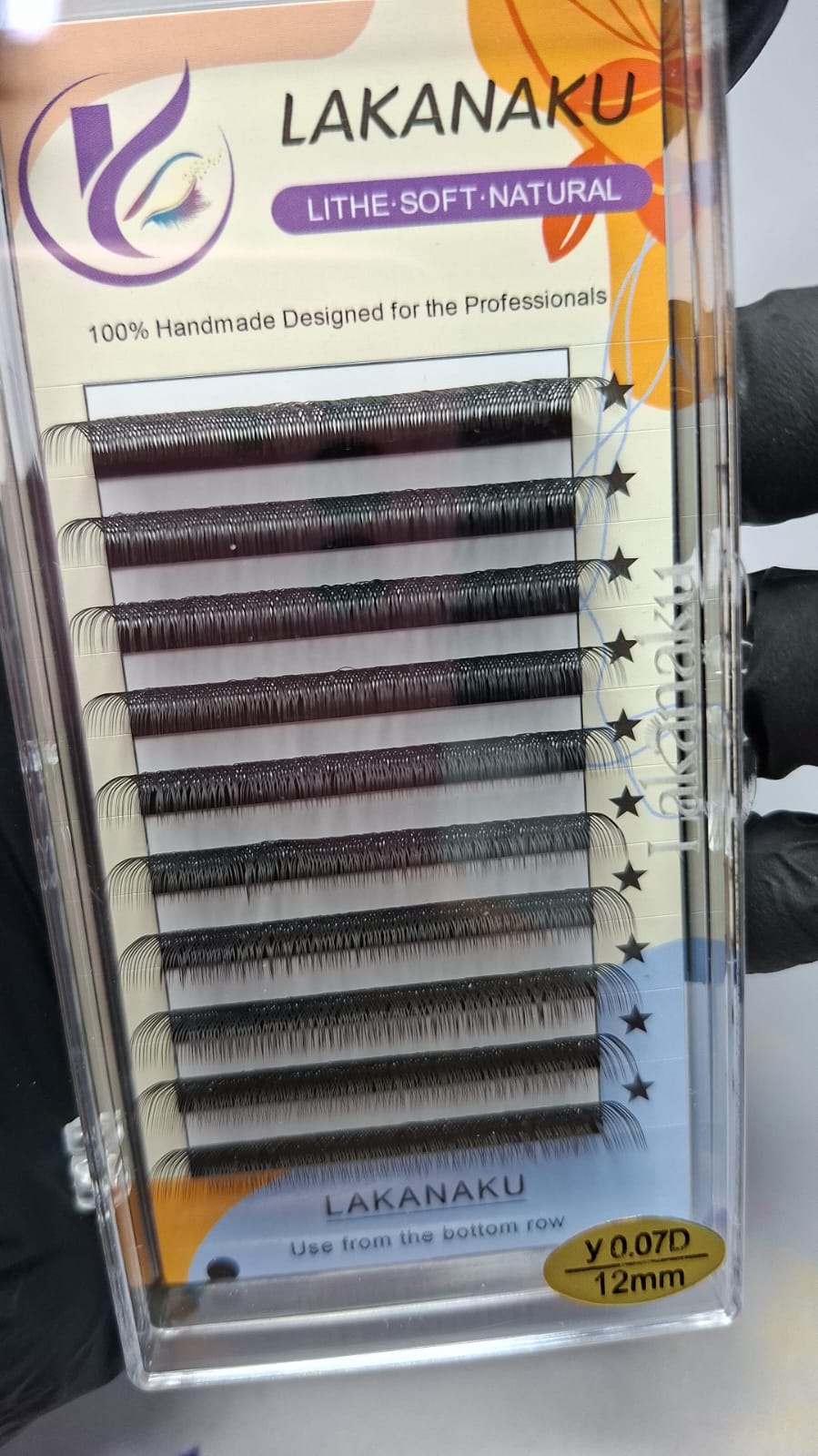 CILIOS LAKANAKU Y 0.07D 12mm INVILA - Tudo para unhas em gel