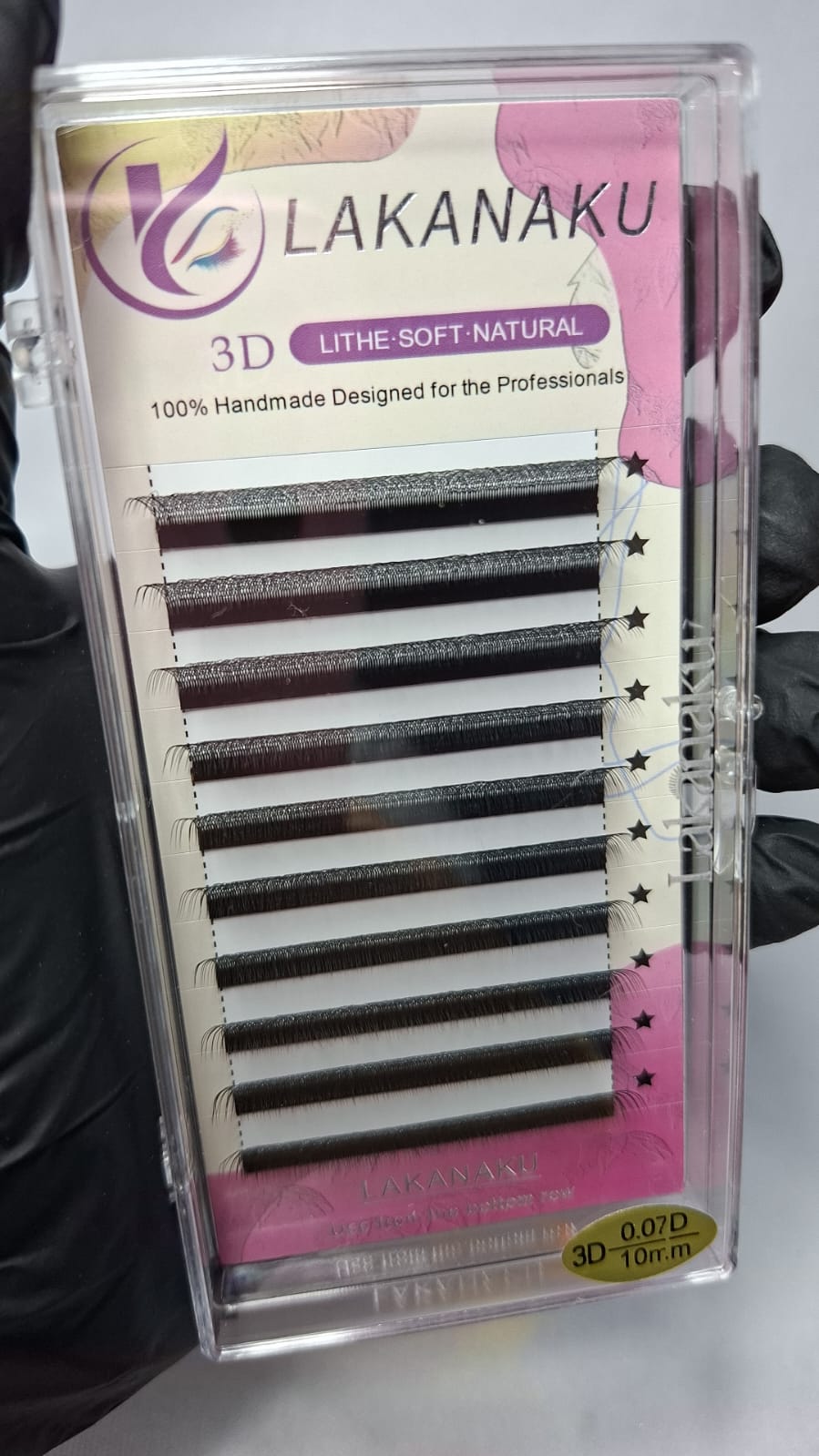 CILIOS LAKANAKU 3D 0.07D 10mm INVILA - Tudo para unhas em gel