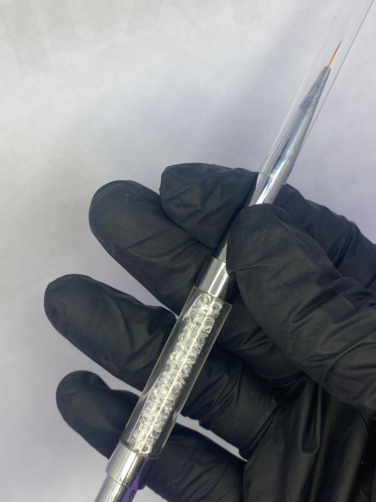 PINCEL 2EM1 PRATA INVILA - Tudo para unhas em gel