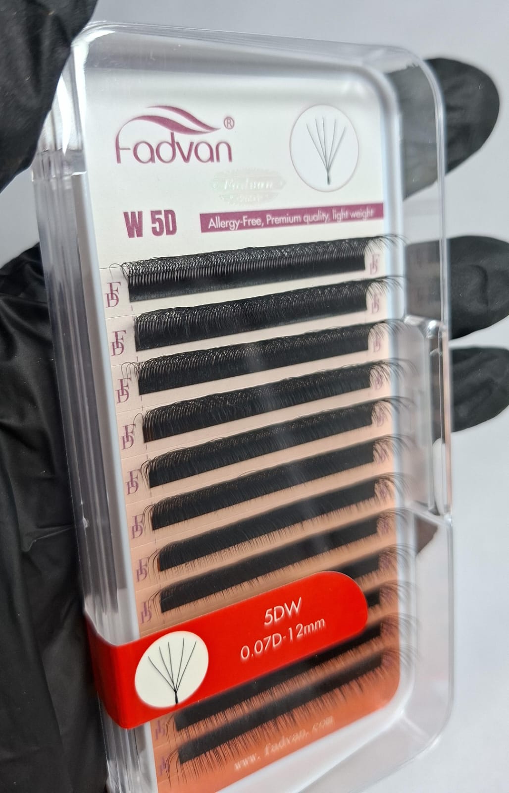 CILIOS FADVAN 5DW 0.07D 12mm INVILA - Tudo para unhas em gel