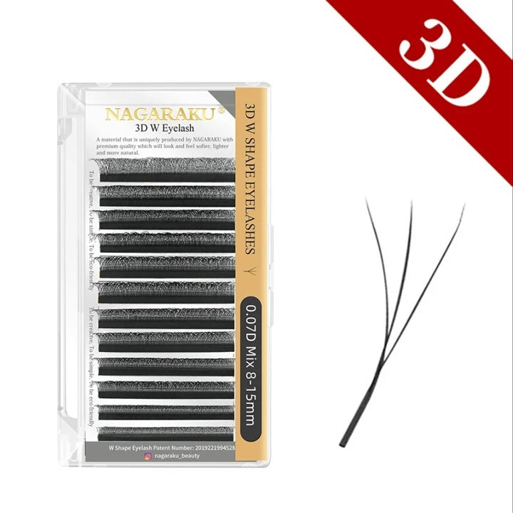 CILIOS NAGARAKU 3D W 0.07D 8-15 MIX INVILA - Tudo para unhas em gel